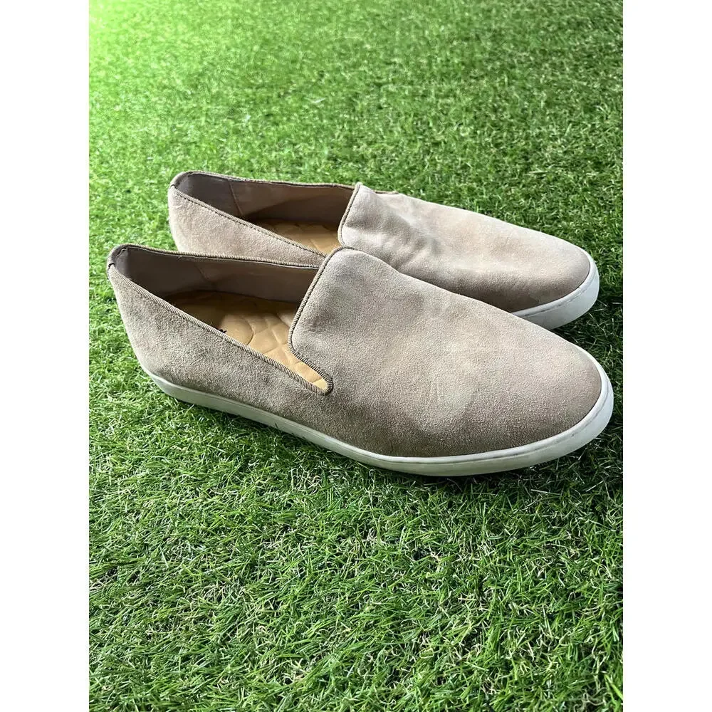 Womens Size 8 House‎ Shoes Beige Suede Slip-On Casual Shoe